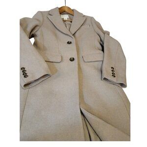 H & M Tan Wool Blend Long Overcoat -EU32/US XXS